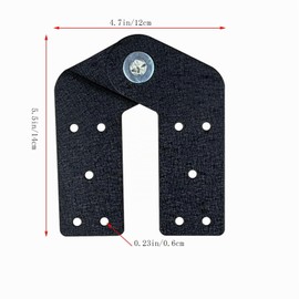2 Pieces Loft Ladder Pull Down Hinges Suitable for Restoration Old Loft Ladder, DIY Ladder (Black)