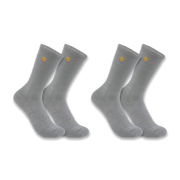 Carhartt Men's SC2252M Force® Midweight Crew Sock 2-Pack - X-Large
