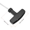 sourcing map Recoil Start Rope with Handle 5 mm Diameter