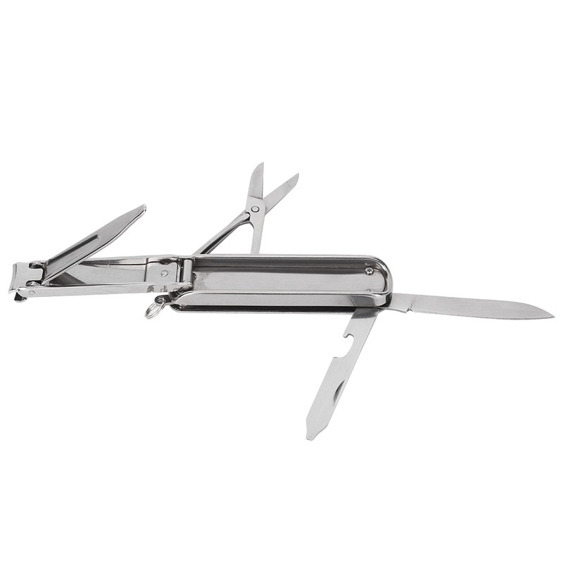 Outdoor Multi Functional Portable Nail Scissors Folding Stainless Steel Nail