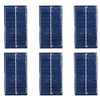 Pack of 6 ZONADAH 1W 6V Mini Solar Panel Kit,