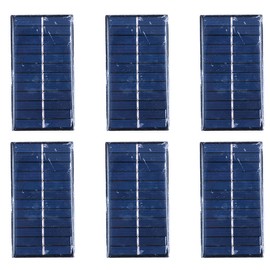 Pack of 6 ZONADAH 1W 6V Mini Solar Panel Kit, Batter Charger, DIY Home, Science School Projects, Camping,Fishing, Hiking Outdoor Garden Led Light Charging tools