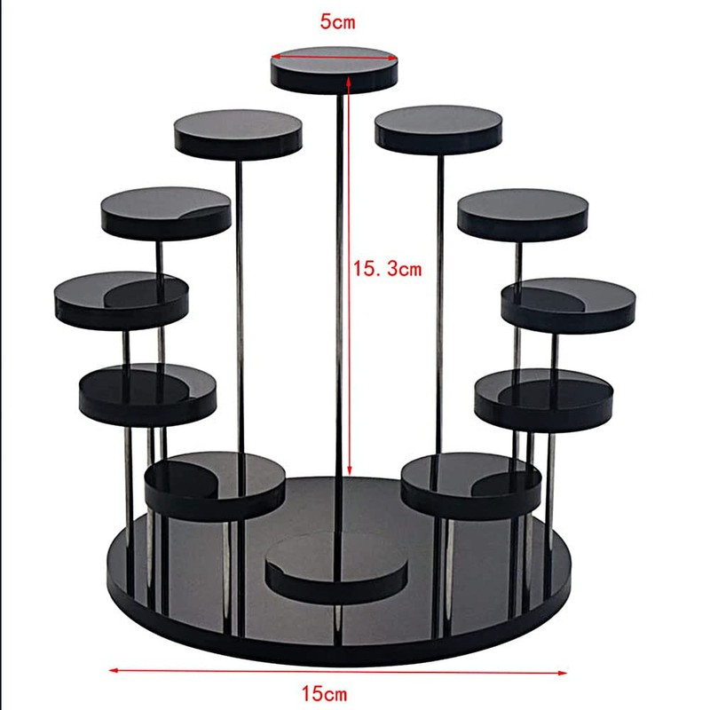 12 Tier Acrylic Display Stand,Multi-layer round jewelry display table,for Pop