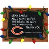 FOCO Chicago Bears Resin Chalkboard Sign Ornament