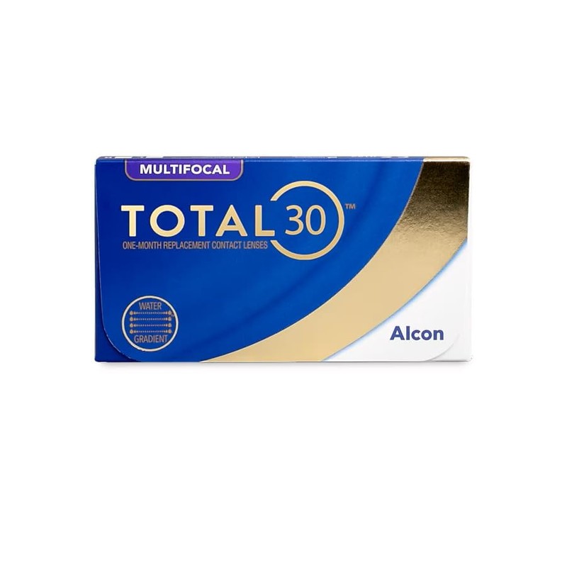 TOTAL30 Multifocal Monthly Lenses, Pack of 6, BC 8.4 mm,