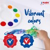 J MARK Complete Toddler Washable Finger Paint Set, Sponge Painting