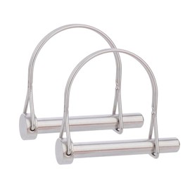2 Pcs Safety Coupler Pin 3/8" x 2-3/4"(9.5mm x 70mm), 316 Stainless Steel Heavy Duty Shaft Locking Pins