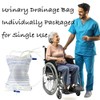 Urinary Drainage Bag, 2000mL, Anti-Reflux Valve, Easy Drain Switch, for