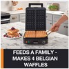 KRUPS 4-Slice Belgian Waffle Maker: Stainless Steel, 5 Browning Levels,
