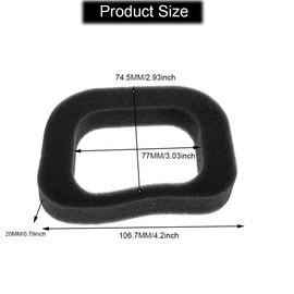 ZAMDOE RS100 Sponge Air Filter for Mountfield SP414 HP414 HP45 HP164 HP42R RV100 M411PD HP42R HP180R SP180R S421PD RV150 V35 Lawn Mower Engine Part Replaces 118550704/0, with Spark Plug Primer Bulb