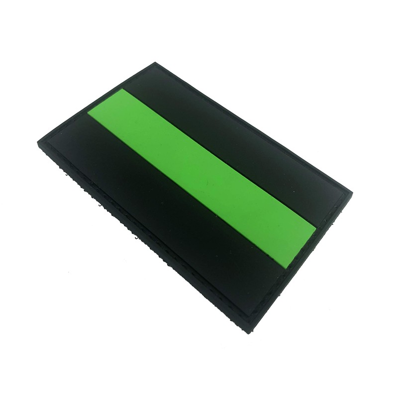 Thin Green Line Flag Ambulance Medic Airsoft PVC Morale Patch
