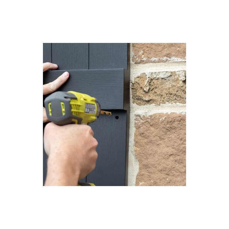 Ekena Millwork Lifetime Vinyl LP2S14X04300BL Standard Two Equal Panel Vinyls,