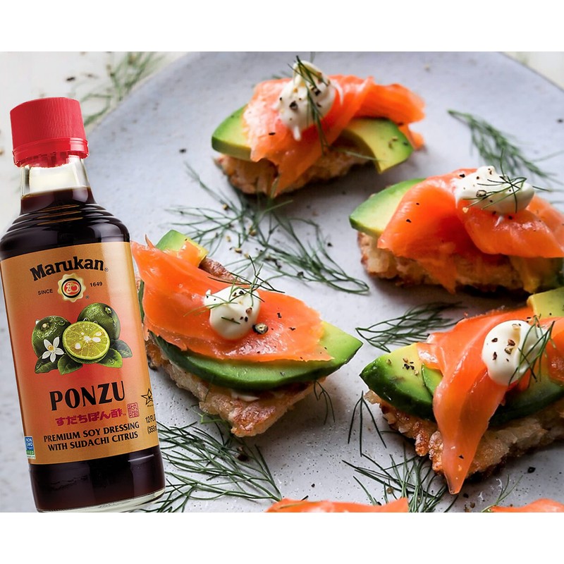 Marukan Ponzu Sudachi Soy Citrus Dressing (brown label), 12 Ounce