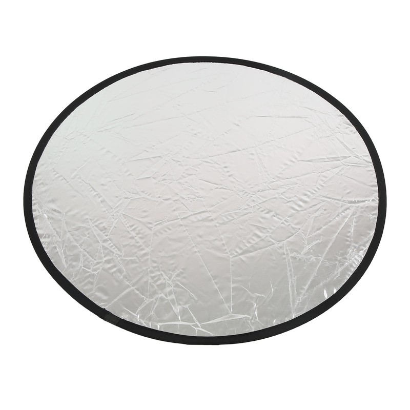 Silver Gold 2 In 1 Reflector Portable Mini Round Light