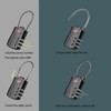 TSA Approved Cable Luggage Locks for Laptop Backpack, Re-settable Combination,
