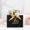 Black 40th Birthday Gift Bag with Tissue Paper and Cards