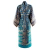 Bassetti Satin Kimono Unisex Comfortable Lightweight Chic Breathable, blue