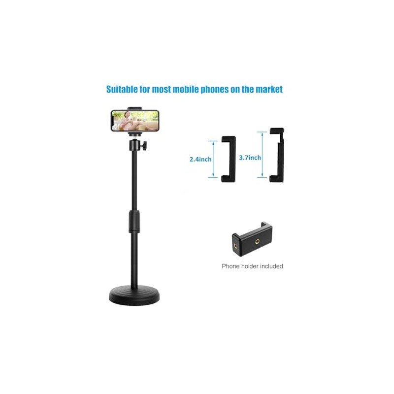 Soporte para cámara web para escritorio, trípode de cámara web