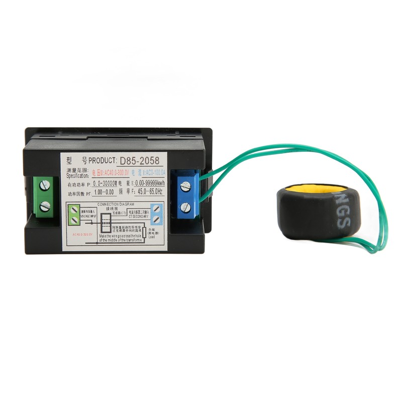 AC Meter Single Phase LCD Digital AC Panel Meter Voltage