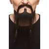Mustaches Braided, Pirate Fake Beard, Black