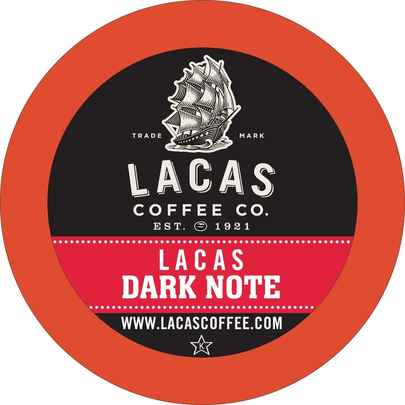 Lacas Coffee Dark Note Single Serve Cups, Compatible with Keurig