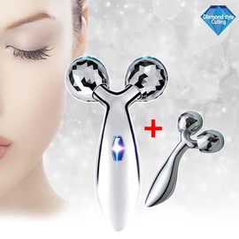Young Produce 3D Roller Massager 1+1 Facial Massage Ball / Advanced + Mini Advanced 3D Massage Roller + Mini Massage Roller / 3D 롤러 마사지기 1+1 얼굴 마사지볼 / 고급 + 미니 고급 3D 마사지 롤러+미니 마사지 롤러