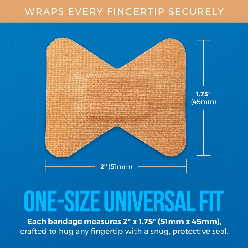 Flexible Fabric Bandages - Flex Fabric Adhesive Bandages Finger-Tip Care