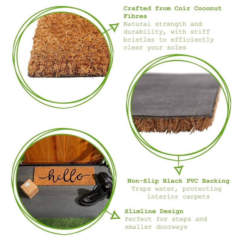 Nicola Spring Coir Step Mat - 60 x 20cm -