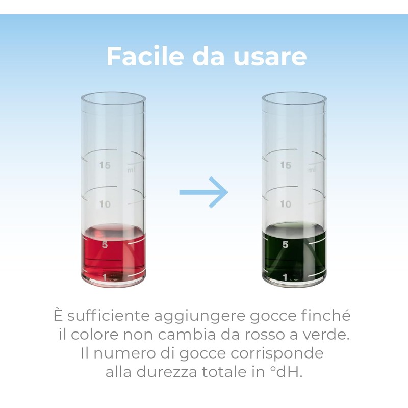 WK - Kit Test Analisi Acqua, Misuratore Durezza e Presenza