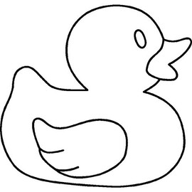 'Rubber Duck' Rubber Stamp - Unmounted Design for Crafting & Scrapbooking, A8 (RS00019131)