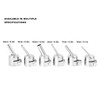 6Pcs Oblique Nozzle 850 for Hot Air Gun Soldering Desoldering