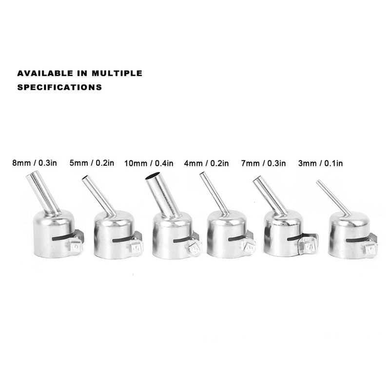 6Pcs Oblique Nozzle 850 for Hot Air Gun Soldering Desoldering
