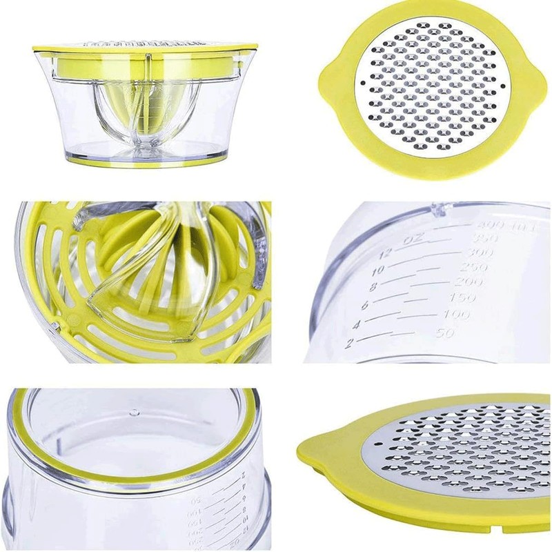 Drizom Citrus Lemon Orange Juicer Manual Hand Squeezer with Built-in