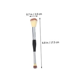 WOONEKY Dual Ended Blending Brush Set 3pcs Makeup Brushes Loose Powder Bronzer Blush for Women