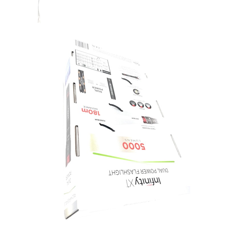 Infinity X1 Dual Power Rechargeable Flashlight 5000 Lumens