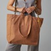 Fluf Organic Cotton Box Tote Bag, Nutmeg