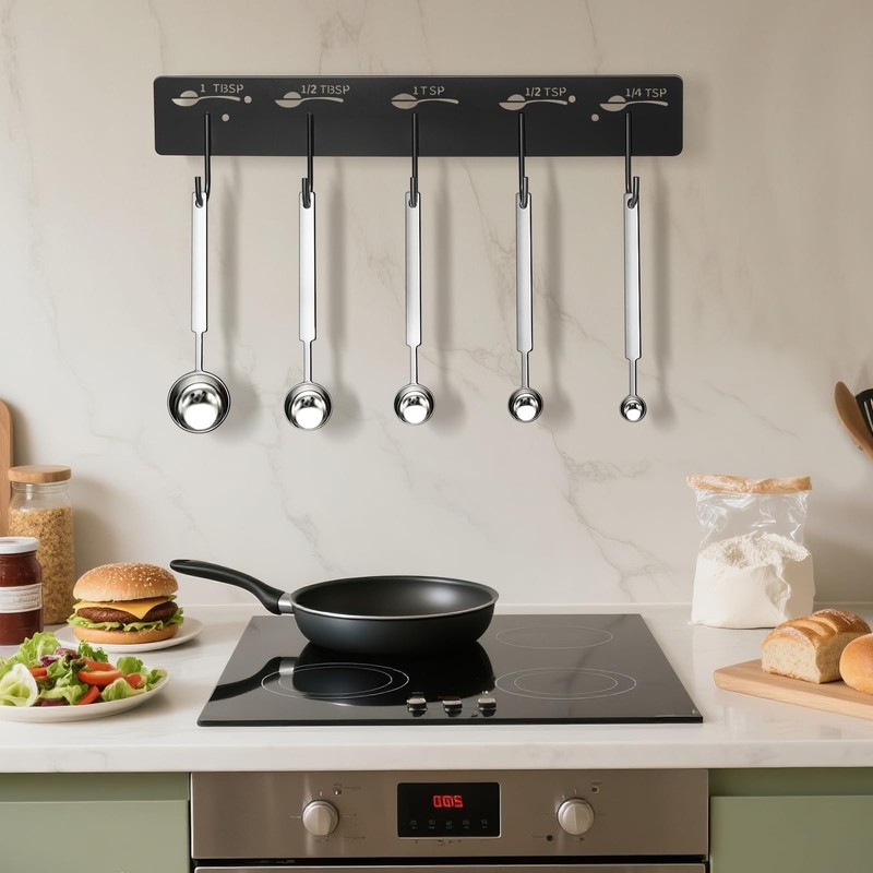 ProtectHobby 2 Pack Measuring Cups and Spoons Hanging Rack, Measuring