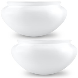 2 Pcs 6'' White Mushroom Ceil Lamp Shade Actual 5-1/2'' Fitter Mushroom Light Globes Light Fixture Cover Lampshade Replacement for Pendant Light Home Bedroom Living Room Decoration