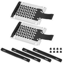 ECSiNG 2 Set 7mm Laptop SATA Hard Drive Holder with Rubber Guide Rail SSD Mount Compatible with ThinkPad X220 X220i X220T X230 X230i X230T T430 T420 T420s T430s