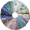 EDGEAM Pack of 30 Cotton Fabric Fabrics for Sewing 30