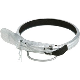 Nordfab Duct Clamp, 10" Diameter, 17" Depth, Silver, Steel, Galvanized Coating