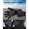Mmhpluos Men's Blue XX-Large Motocross Touchscreen Motorcycle Gloves