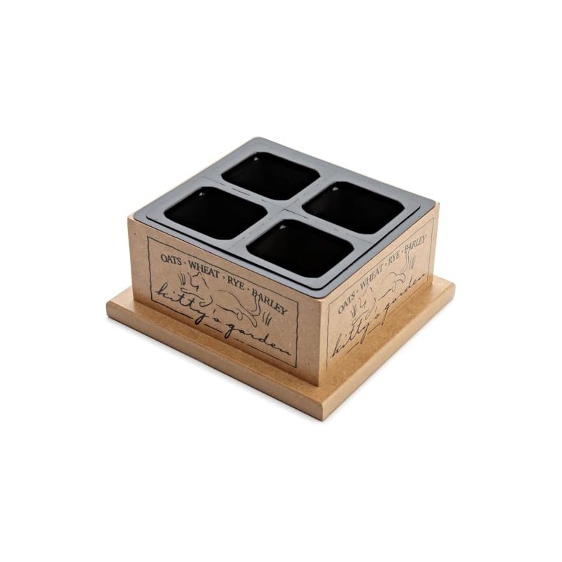 Smartcat 3844 Kitty’S Garden Edible Grass Planter 6.8 x 6.2