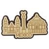 Printtoo Souvenir Engraved Wooden Multiple Monuments of Mexico Fridge Magnet