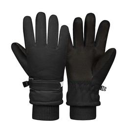 Sea Zaela - Guantes de invierno impermeables para niños pequeños, guantes de nieve cálidos para niños y niñas, guantes de esquí a prueba de viento y jóvenes