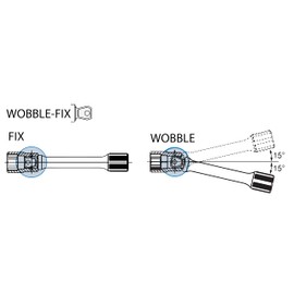 Koken USA Spin Type Handle 3/8"Sq.Dr. Wobble-Fix