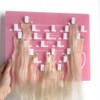 Lanshii Acrylic Hair Extension Organizer Hair Extension Placement Board with