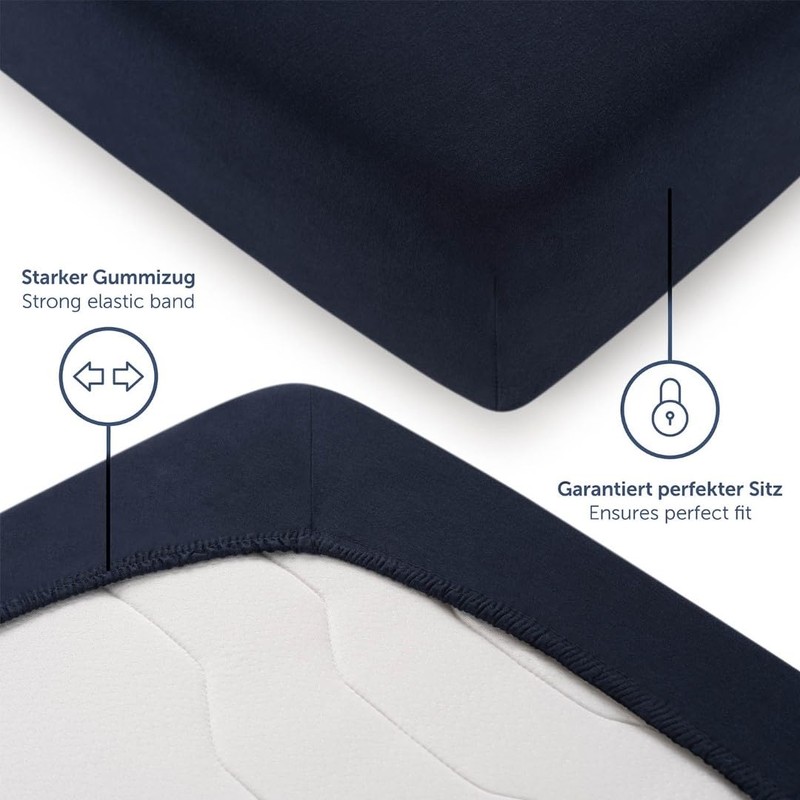 Blumtal Basics Fitted Sheet, 100% Cotton.