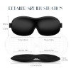 Seugzur Sleep Eye Mask 3D Blackout Lightweight Soft Travel Blindfold