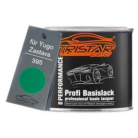 TRISTARcolor Autolack Dose spritzfertig für Yugo/Zastava 395 Grün/Green/Zelena Basislack 0,5L